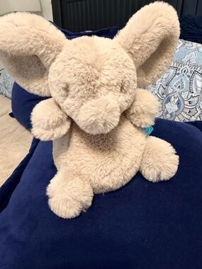 Manhattan Toy Company HTF Lovey Security Plush Mouse Gray Black Stuffed Animal